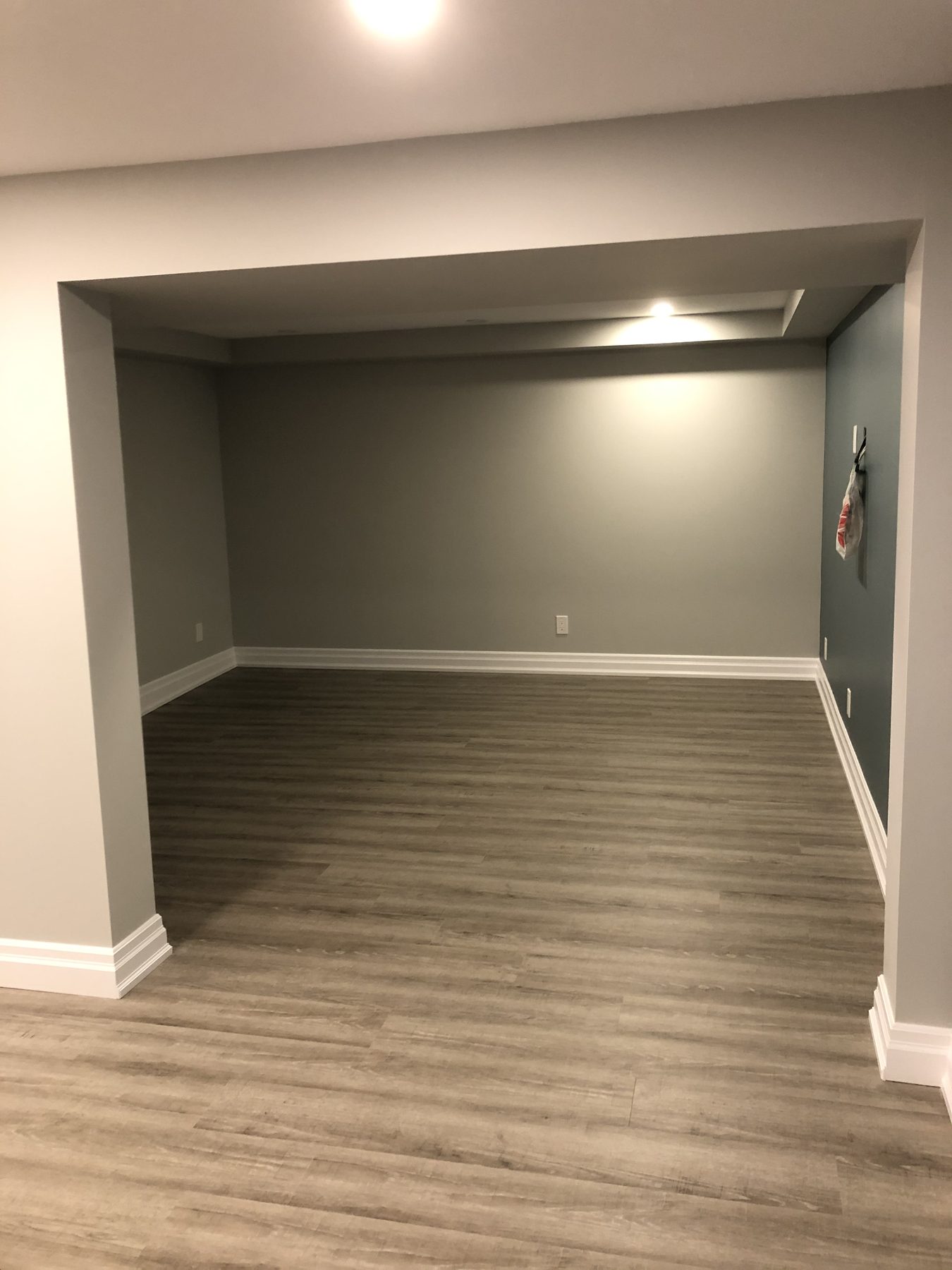 Finished basement by Hadley-Irvine