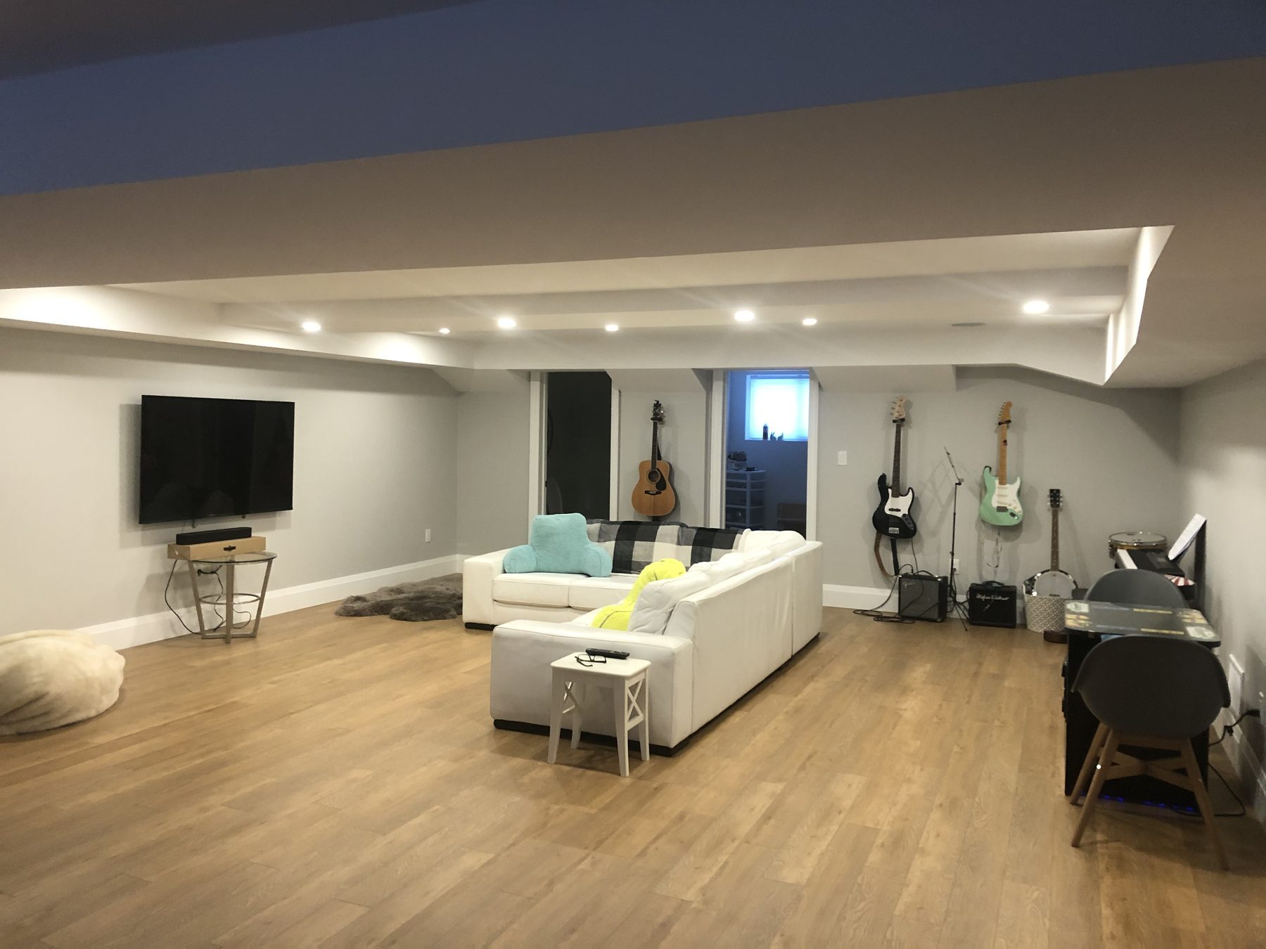 Finished basement by Hadley-Irvine