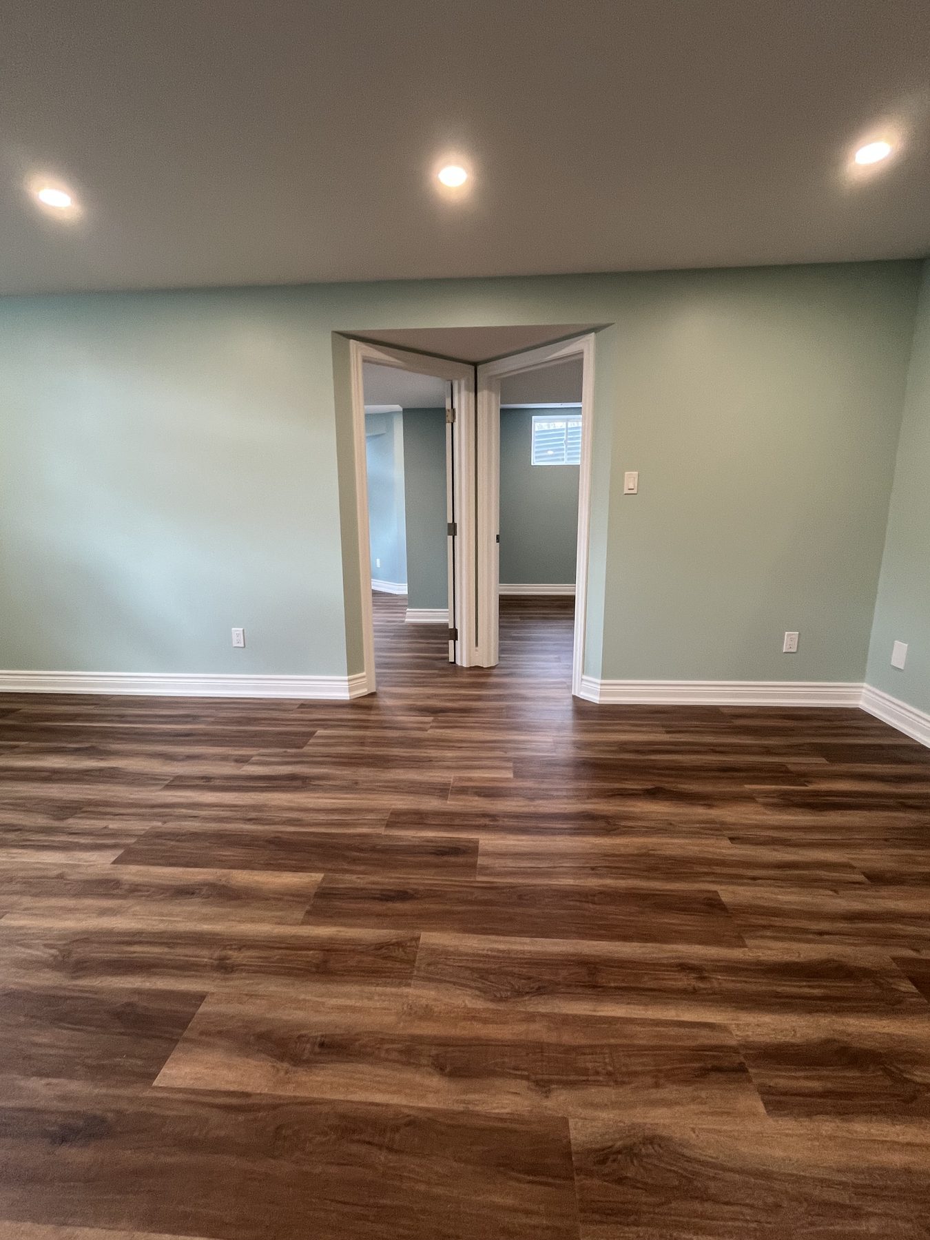Finished basement by Hadley-Irvine