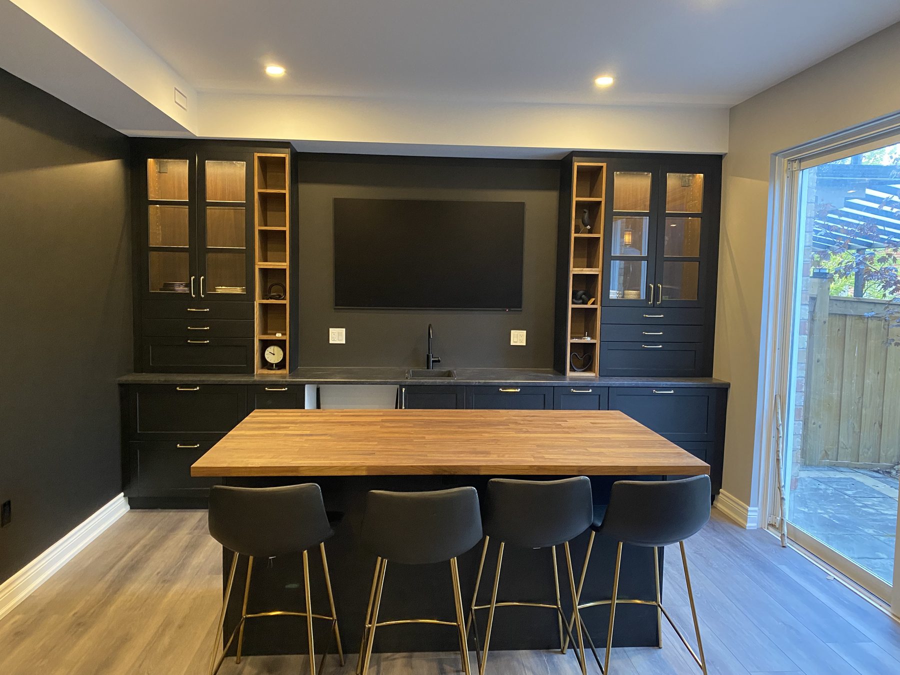 Finished basement by Hadley-Irvine